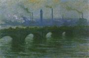 Claude Monet Waterloo Bridge,Overcast Weather oil painting picture wholesale